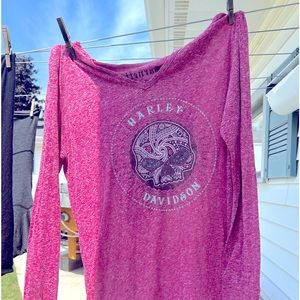 Women’s Harley Davidson hooded long sleeved. Size XL